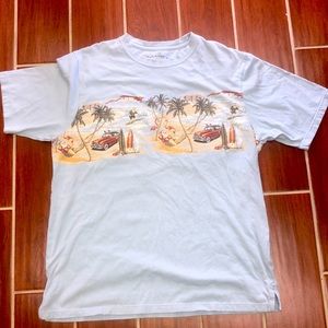 Clearwater Outfitters Christmas Santa Beach Tee Size Large